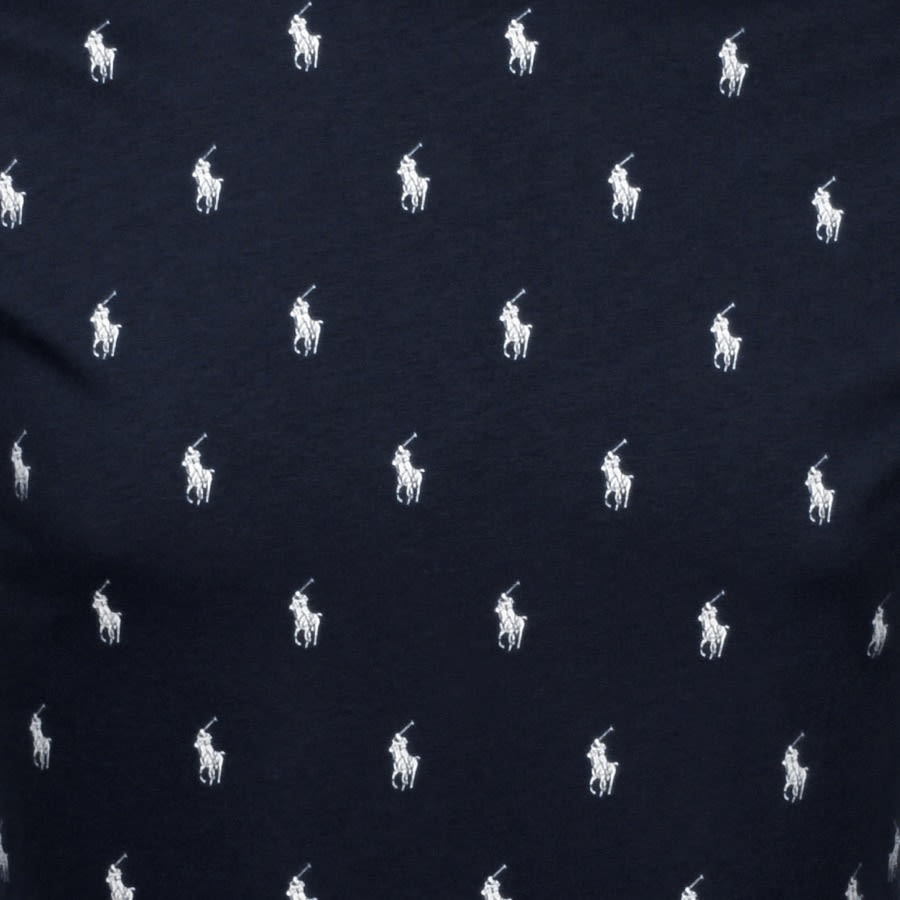 Alternative Image for ProductRalph Lauren Crew Neck Logo T Shirt Navy3